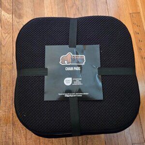 Gorilla Grip Memory Foam Chair Pads, 6-Pack, Black